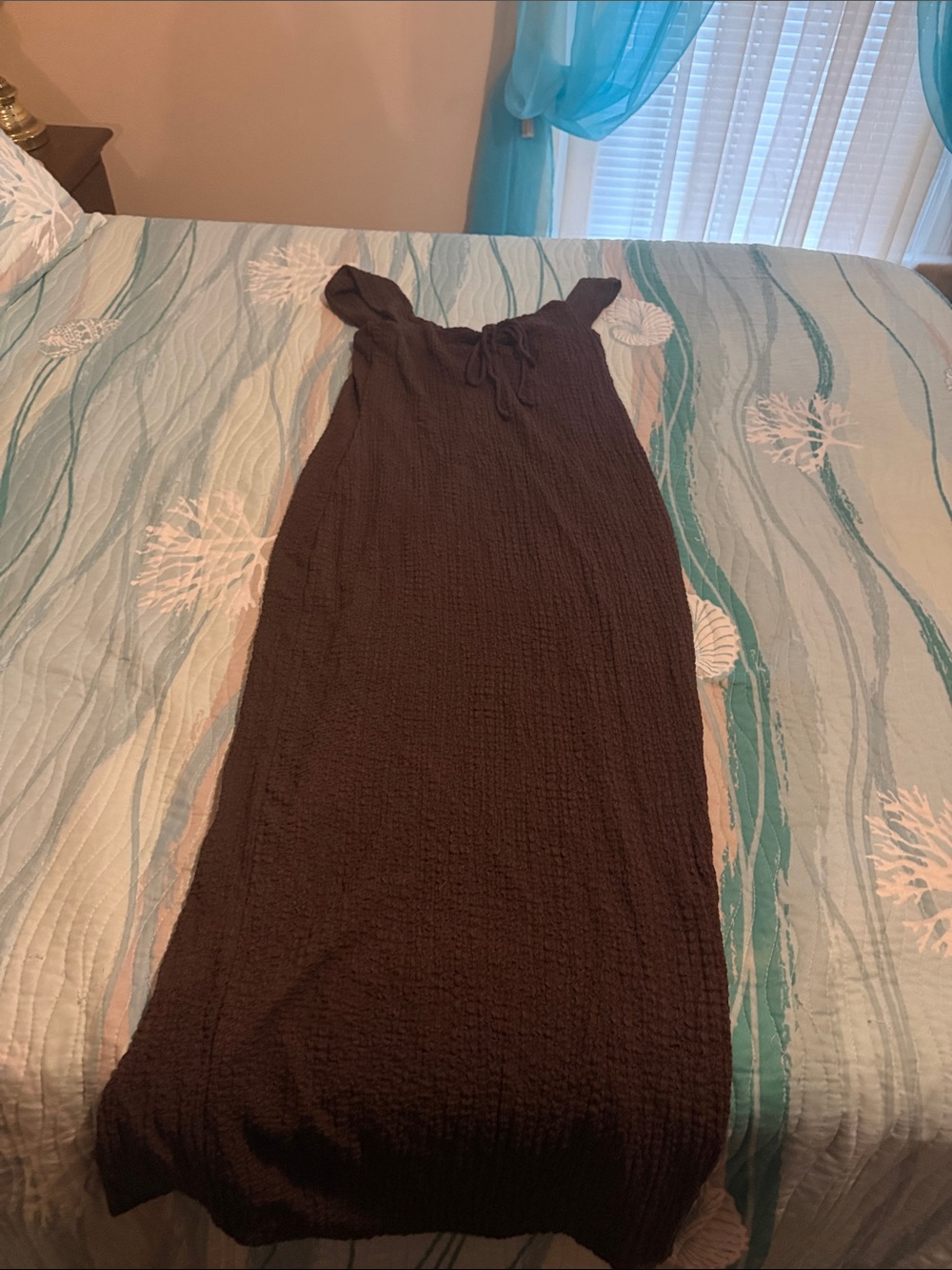 Brown maxi dress